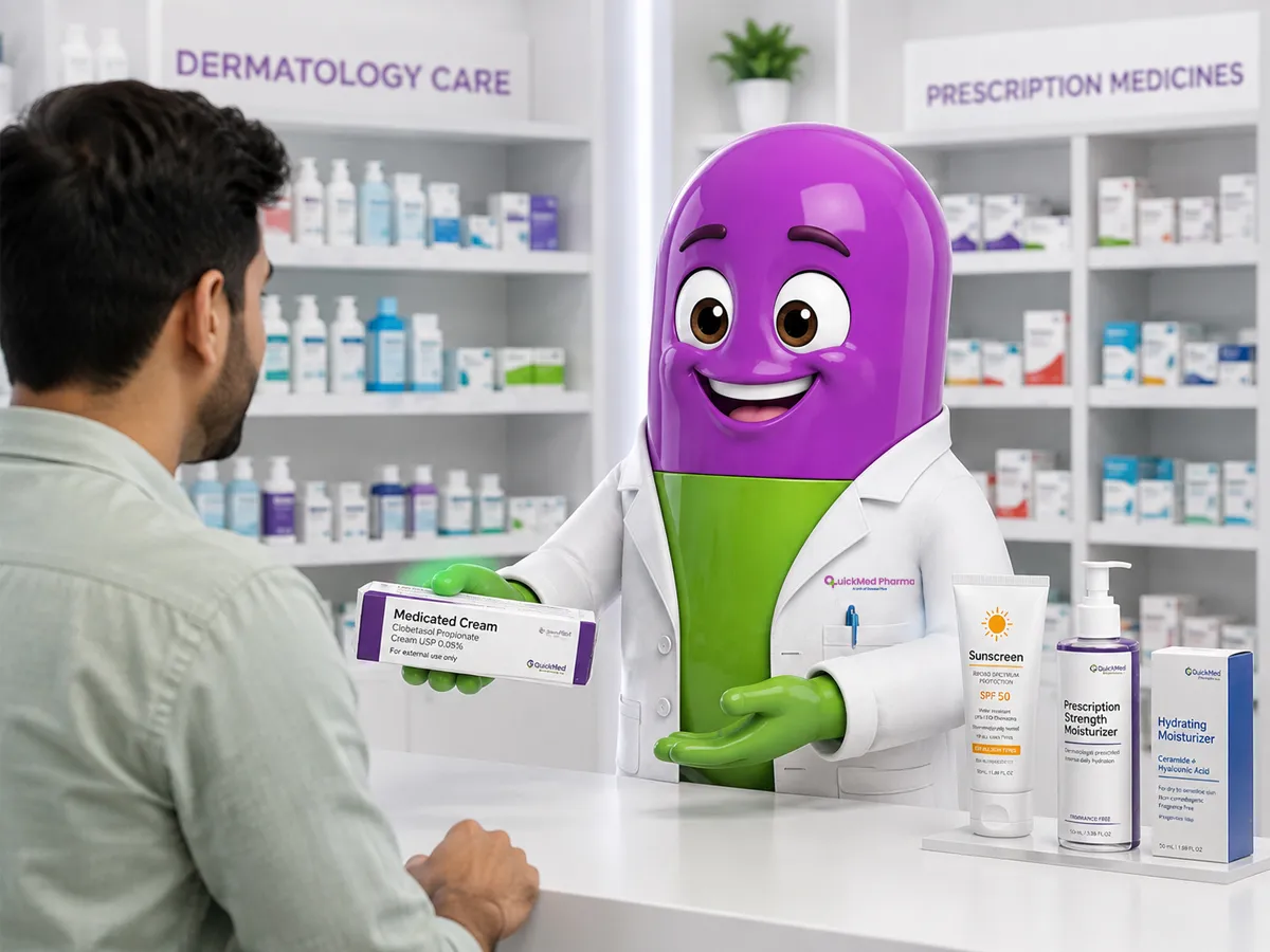Skincare for active dermatology patients, Quickmed Pharma, Kochi