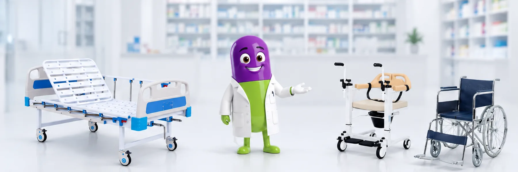 Surgical & hospital equipment for home care, Quickmed Pharma, Kerala